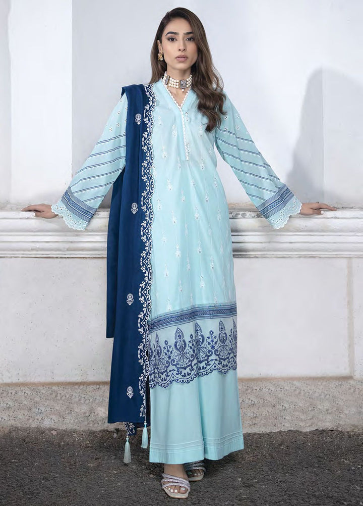 Lakhany Embroidered Lawn Suits Unstitched 3 Piece LSM24S LG-SR-0123 - Spring Summer Collection