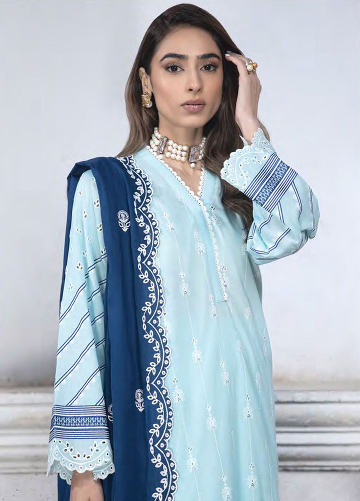 Lakhany Embroidered Lawn Suits Unstitched 3 Piece LSM24S LG-SR-0123 - Spring Summer Collection