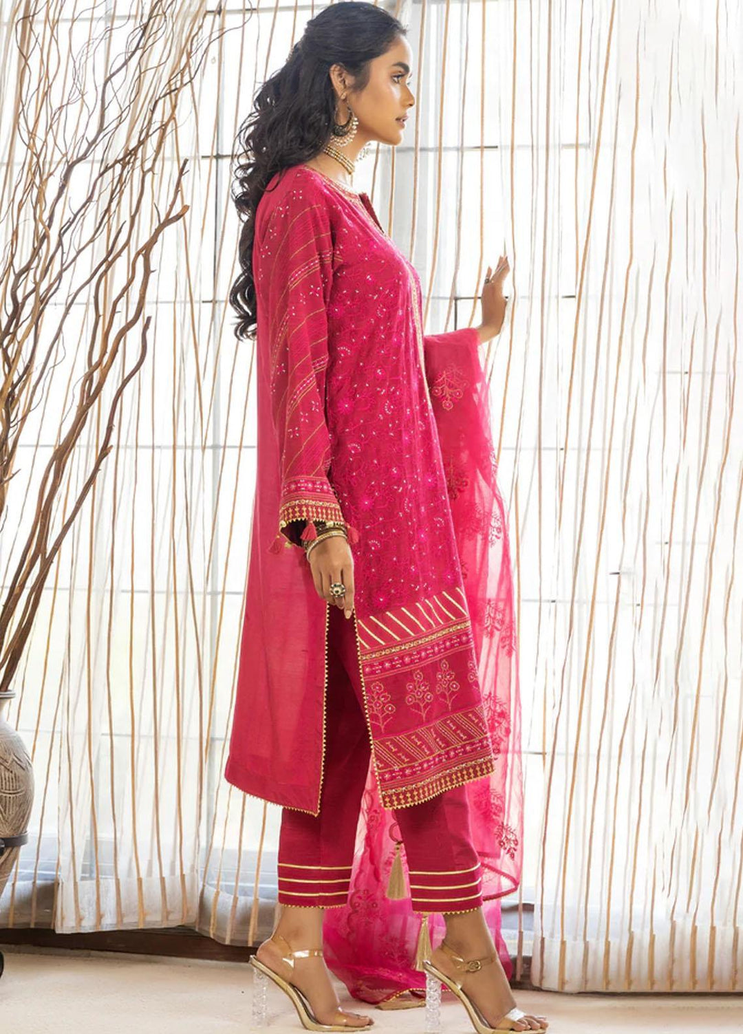 Lakhany Pret  Raw Silk 3 Piece Suit LSM-2706