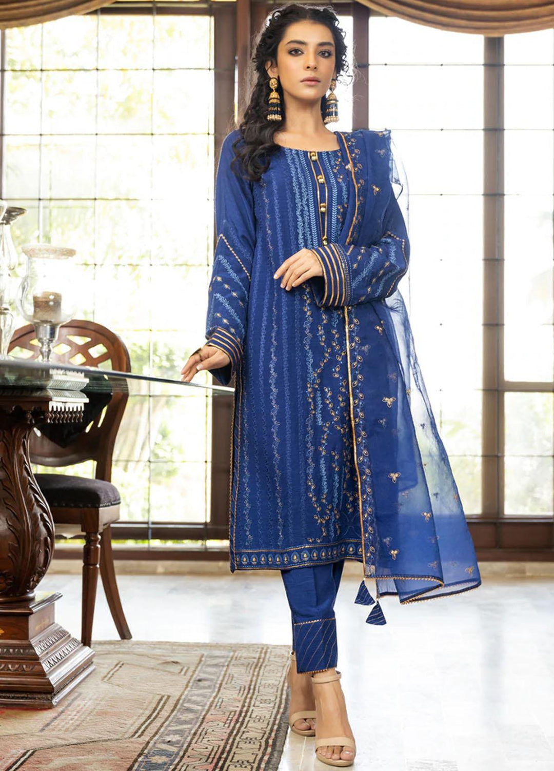 Lakhany Pret  Raw Silk 3 Piece Suit LSM-2707