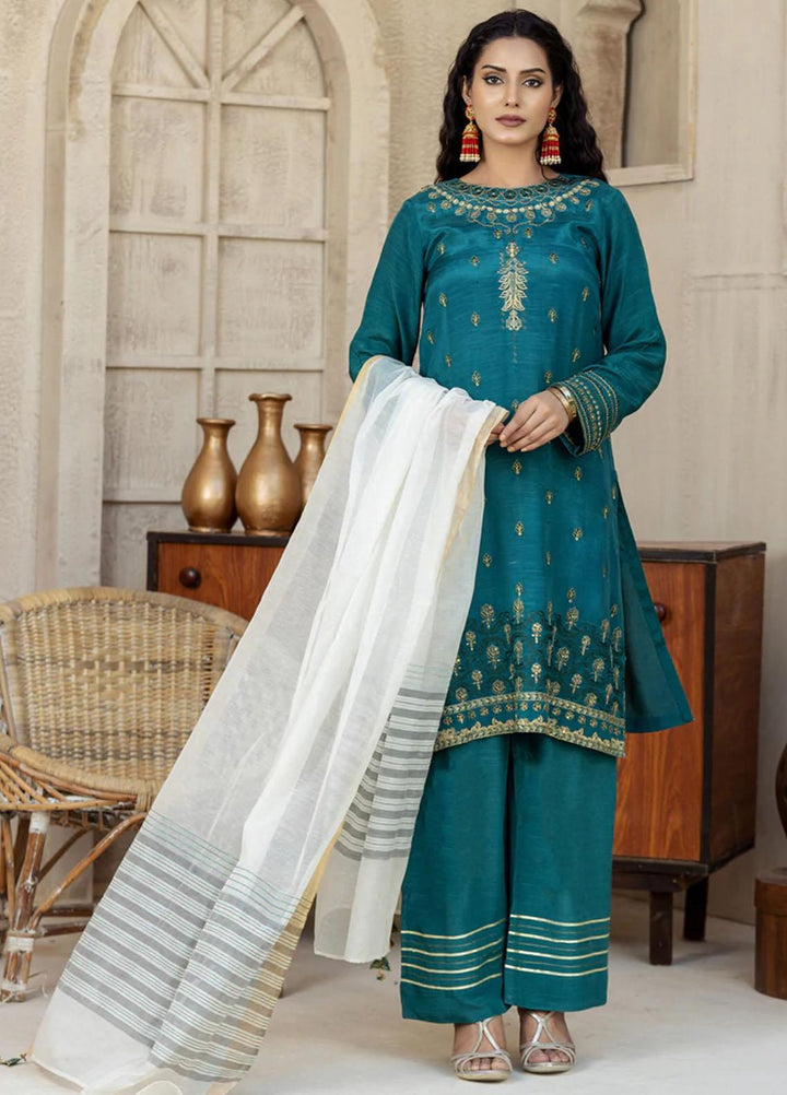 Lakhany Pret  Raw Silk 3 Piece Suit LSM-2658