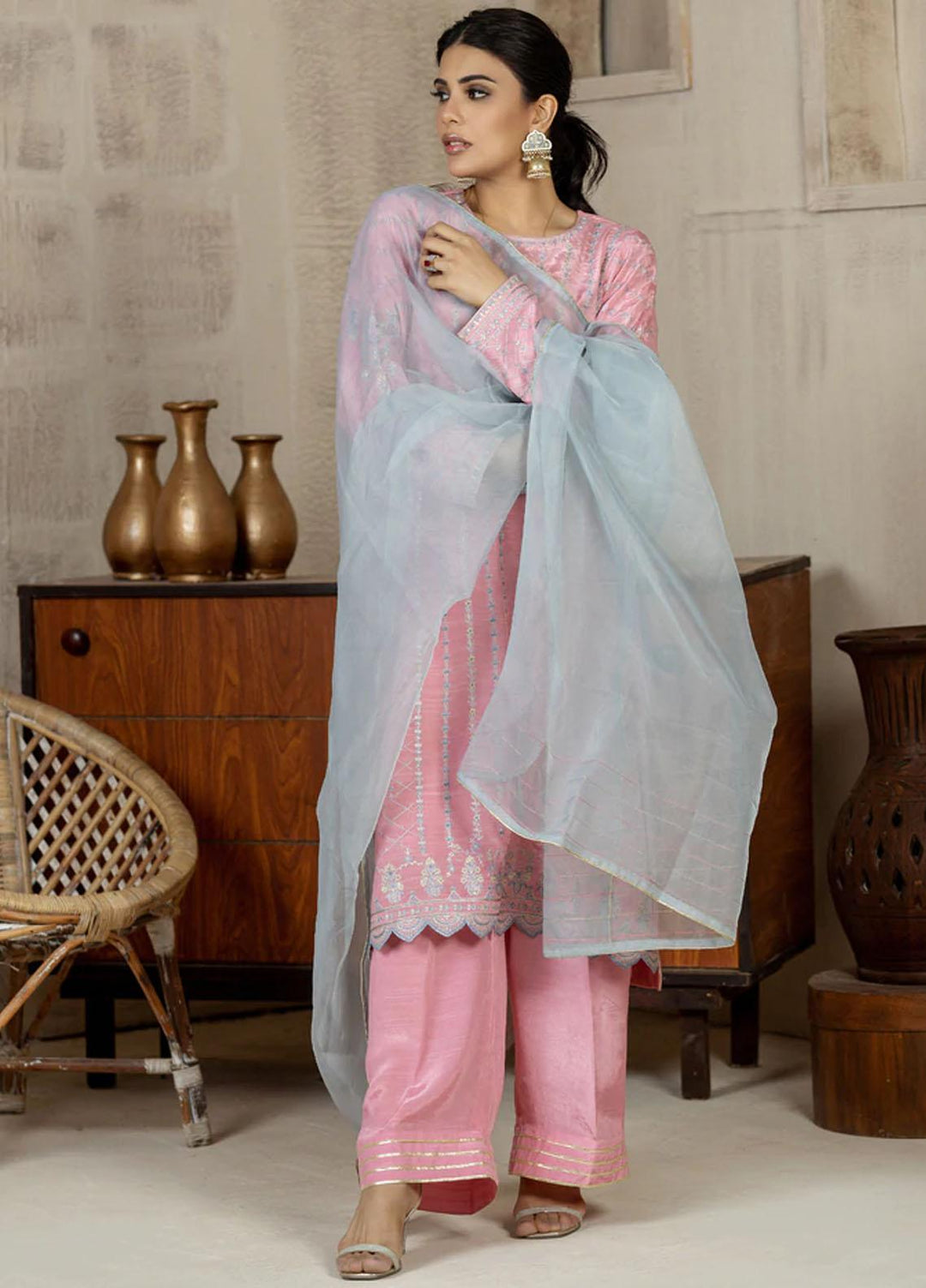 Lakhany Pret  Raw Silk 3 Piece Suit LSM-2660