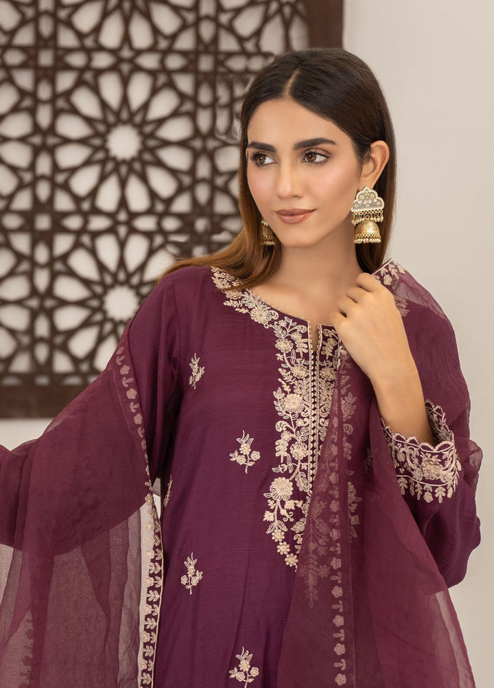 Lakhany Luxury Pret Embroidered Raw Silk 3 Piece Suit LSM21FP-2 LSM-2514