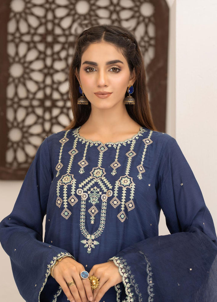 Lakhany Luxury Pret Embroidered Raw Silk 3 Piece Suit LSM21FP-2 LSM-2517