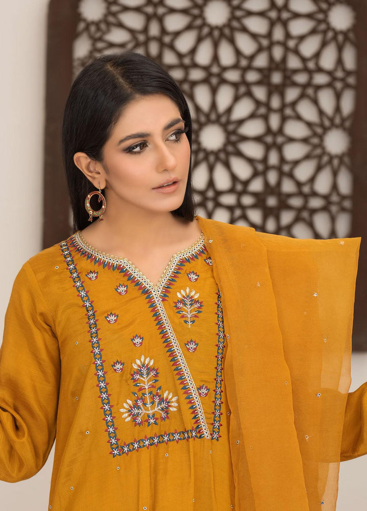 Lakhany Luxury Pret Embroidered Raw Silk 3 Piece Suit LSM21FP-2 LSM-2519