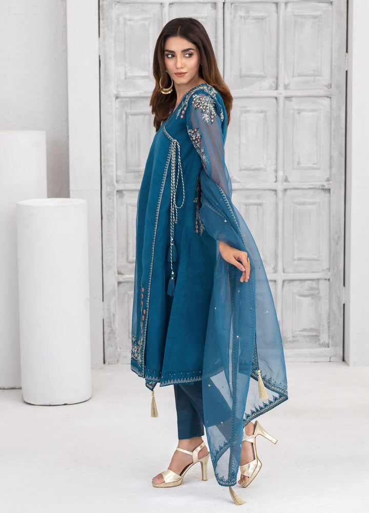 Lakhany Luxury Pret Embroidered Khaadi Net 3 Piece Suit LSM21FP-3 LSM-2560