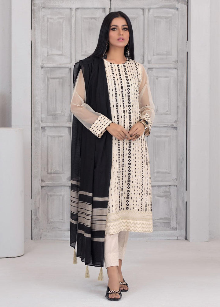 Lakhany Luxury Pret Embroidered Organza 3 Piece Suit LSM21FP-3 LSM-2561