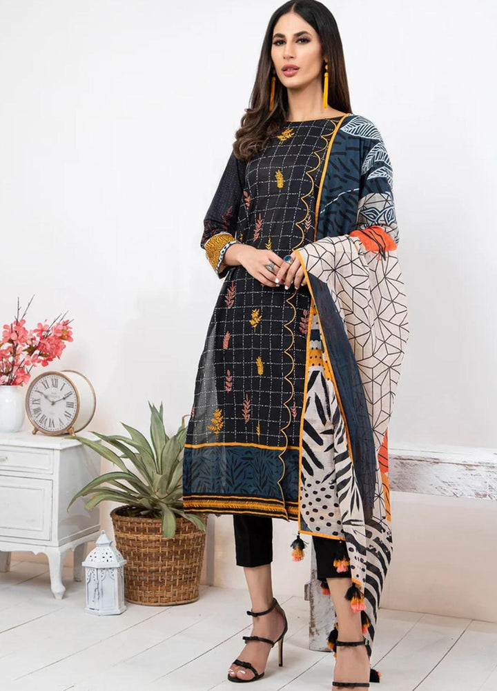 Komal By Lakhany Embroidered Lawn Suits Unstitched 3 Piece LSM21KE MSC-2042 - Summer Collection