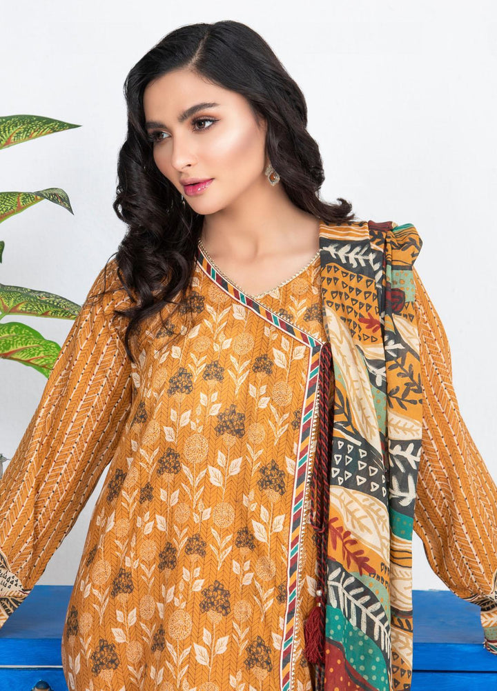 Lakhany Printed Lawn Suits Unstitched 3 Piece LSM21KP KPL-2016-B - Summer Collection