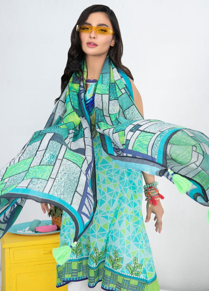 Lakhany Printed Lawn Suits Unstitched 3 Piece LSM21KP KPL-2018-B - Summer Collection