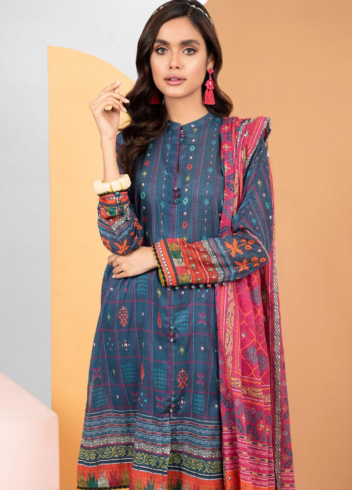 Lakhany Printed Lawn Suits Unstitched 3 Piece LSM21KP KPL-2019-A - Summer Collection