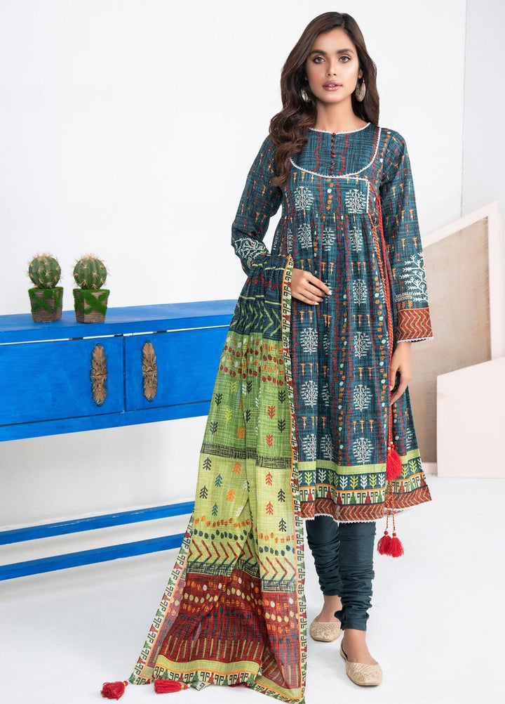 Lakhany Printed Lawn Suits Unstitched 3 Piece LSM21KP KPL-2021-B - Summer Collection