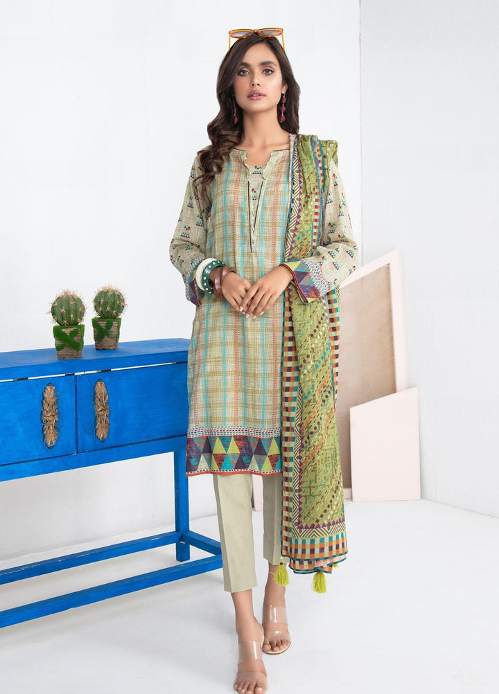 Lakhany Printed Lawn Suits Unstitched 3 Piece LSM21KP KPL-2025-B - Summer Collection