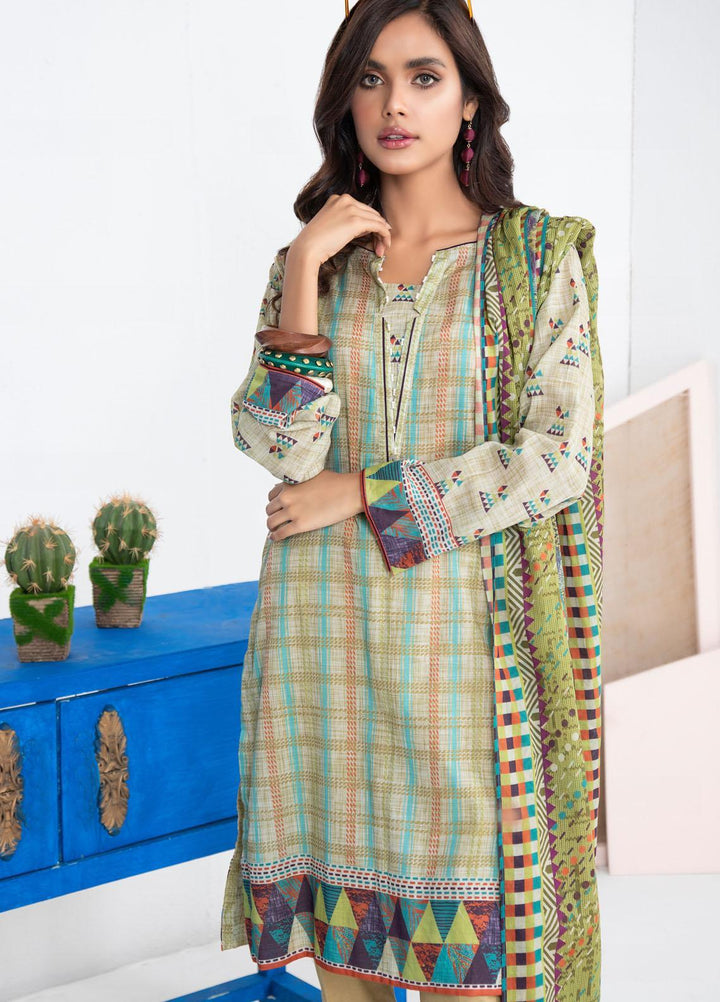 Lakhany Printed Lawn Suits Unstitched 3 Piece LSM21KP KPL-2025-B - Summer Collection