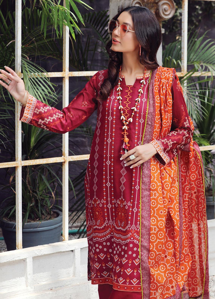 Komal Prints By Lakhany Printed Lawn Suits Unstitched 3 Piece LSM22KP KPC-7422-B - Summer Collection