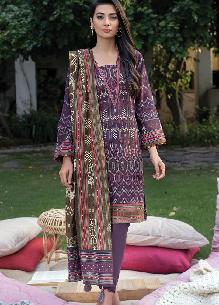 Lakhany Printed Khaddar Suits Unstitched 3 Piece LSM21KK KPW-508 - Winter Collection