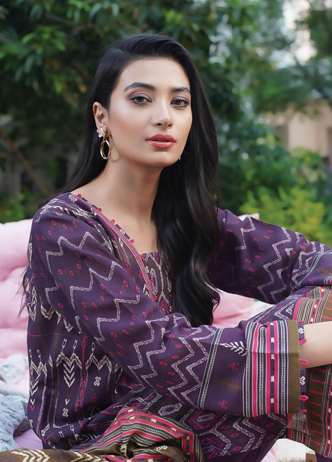 Lakhany Printed Khaddar Suits Unstitched 3 Piece LSM21KK KPW-508 - Winter Collection