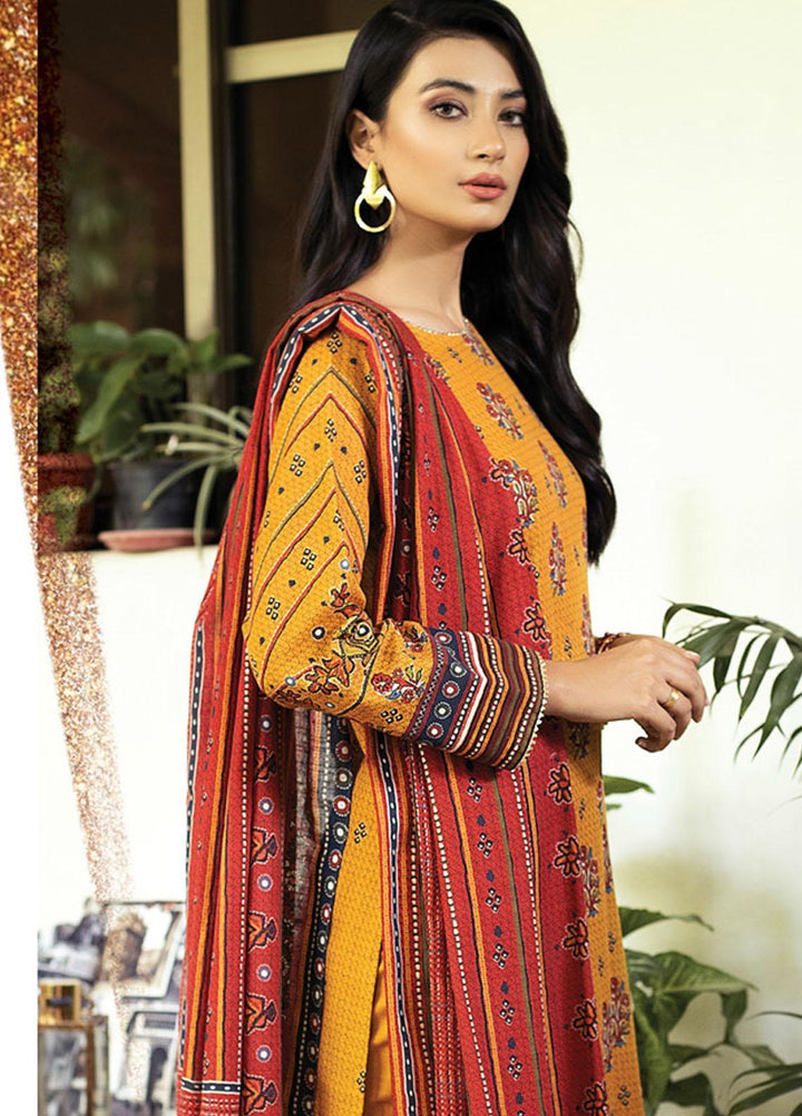 Lakhany Printed Khaddar Suits Unstitched 3 Piece LSM21KK KPW-513 - Winter Collection