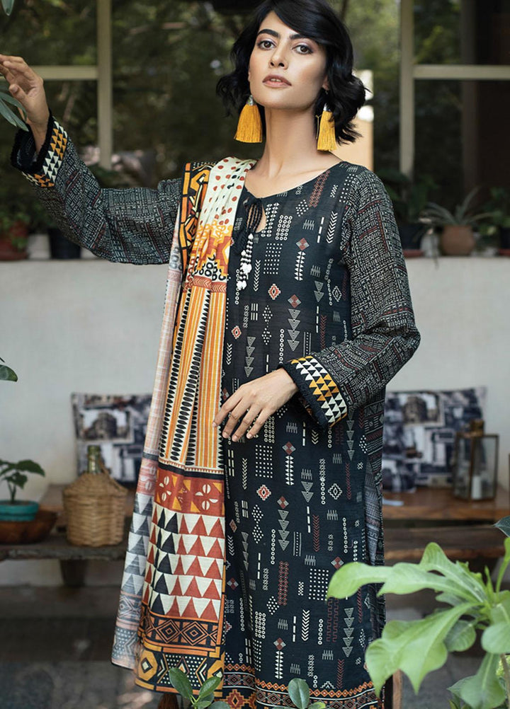 Lakhany Printed Khaddar Suits Unstitched 3 Piece LSM21KK KPW-520 - Winter Collection