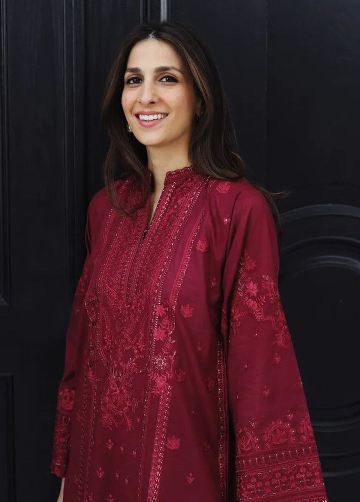 Lakhany Embroidered Lawn Suits Unstitched 3 Piece LSM24S LG-RM-0062 - Spring Summer Collection