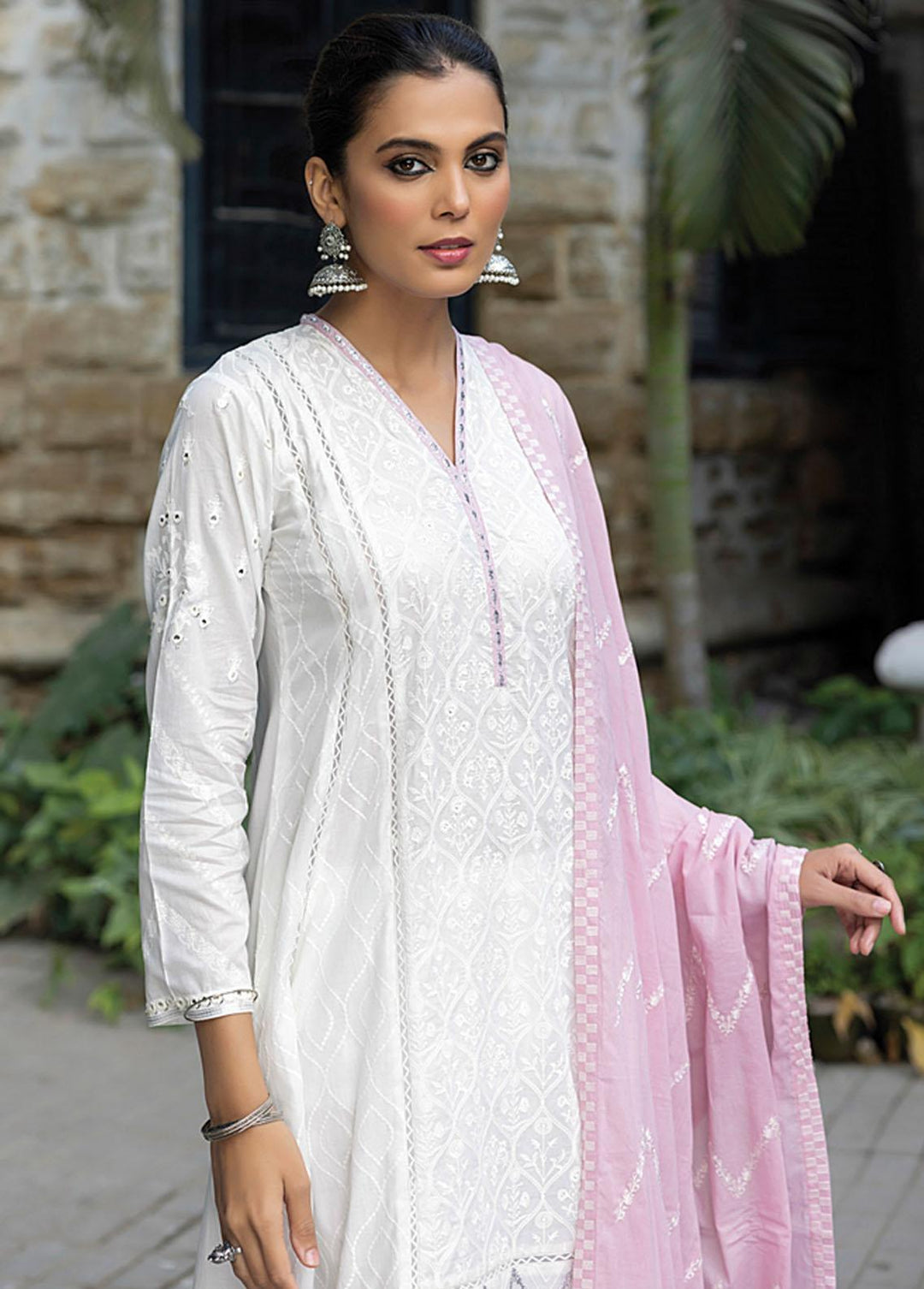 Luckhnowi By Lakhany Embroidered Lawn Suits Unstitched 3 Piece LSM23L LED-0025 - Premium Collection