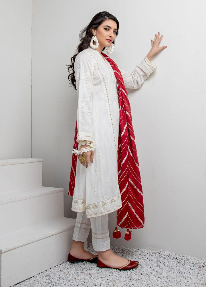Lakhany Embroidered Lawn Suits Unstitched 3 Piece LSM21LK LEC-8021 - Festive Collection