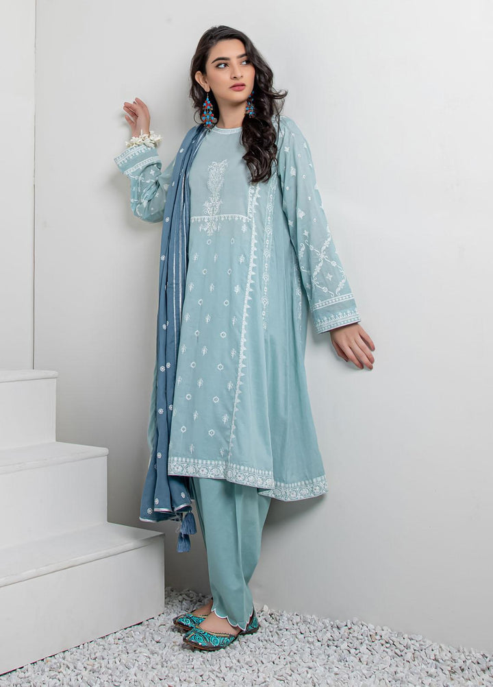 Lakhany Embroidered Lawn Suits Unstitched 3 Piece LSM21LK LEC-8022 - Festive Collection