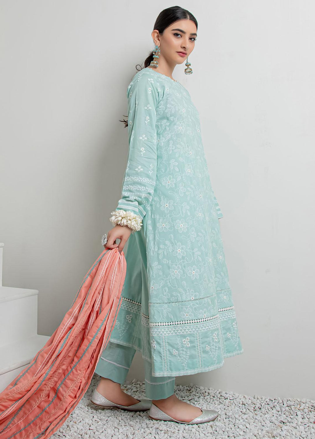 Lakhany Embroidered Lawn Suits Unstitched 3 Piece LSM21LK LEC-8025 - Festive Collection