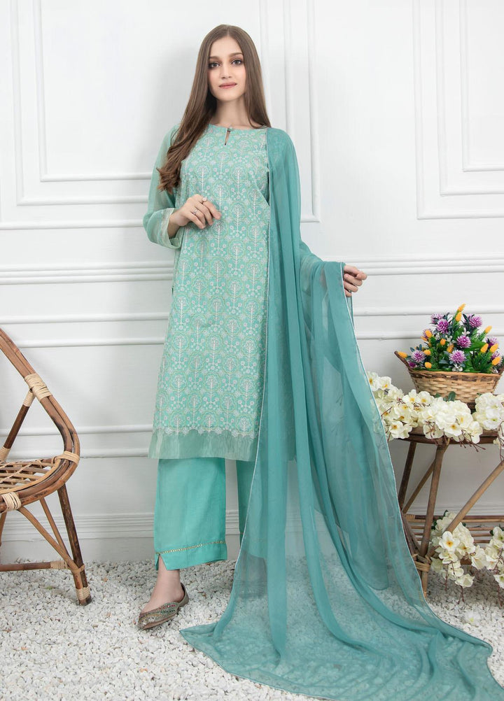 Lakhany Embroidered Raw Silk Stitched 3 Piece Suit LSM21LP-6 LSM-2237