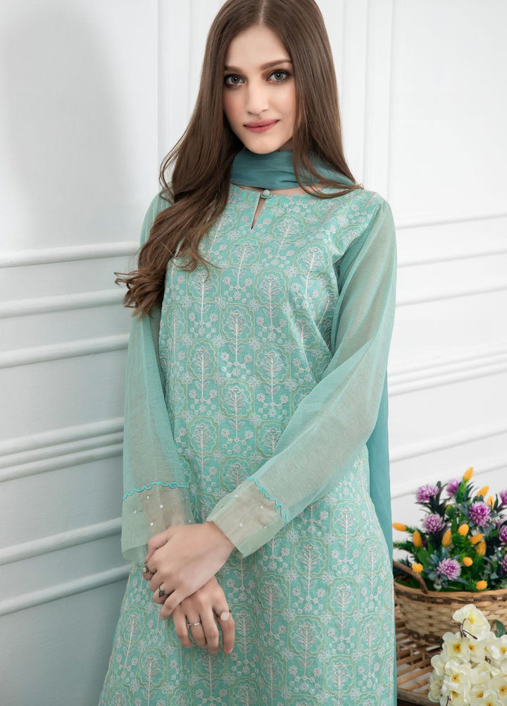 Lakhany Embroidered Raw Silk Stitched 3 Piece Suit LSM21LP-6 LSM-2237