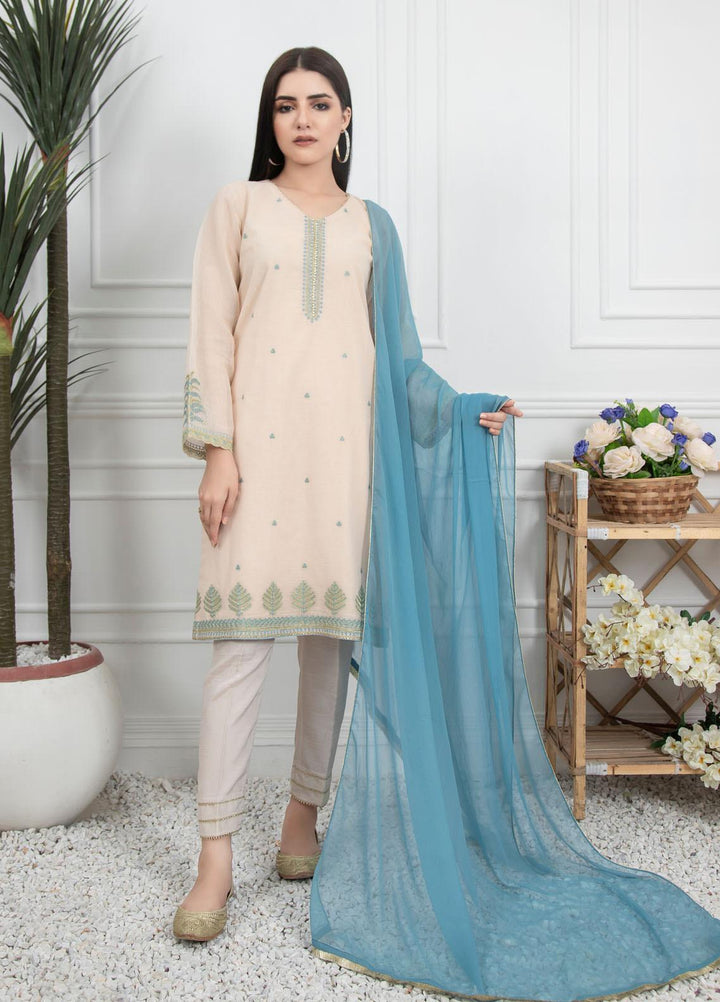 Lakhany Embroidered Raw Silk Stitched 3 Piece Suit LSM21LP-6 LSM-2239