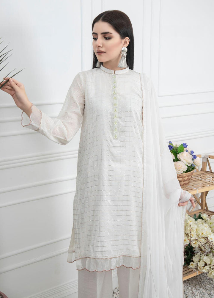 Lakhany Embroidered Raw Silk Stitched 3 Piece Suit LSM21LP-6 LSM-2240