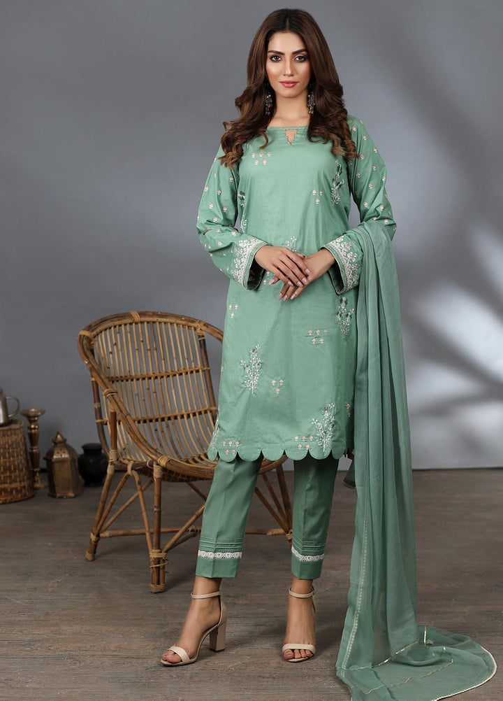 Lakhany Pret Embroidered  Cambric 3 Piece Suit LSM21CM LSM-2221