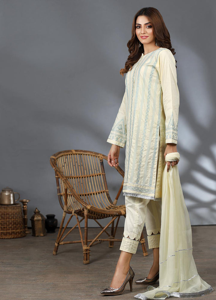 Lakhany Pret Embroidered  Cambric 3 Piece Suit LSM21CM LSM-2222