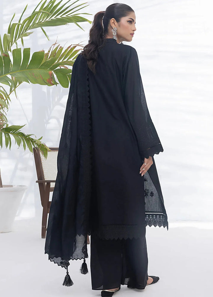 Lakhany Monochrome Embroidered Lawn Suit Unstitched 3 Piece LSM24ML LG-IZ-0183 - Summer Collection