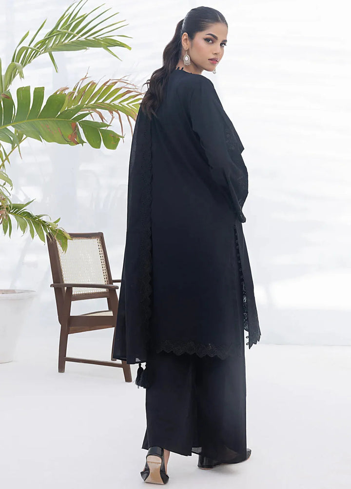 Lakhany Monochrome Embroidered Lawn Suit Unstitched 3 Piece LSM24ML LG-UB-0052 - Summer Collection