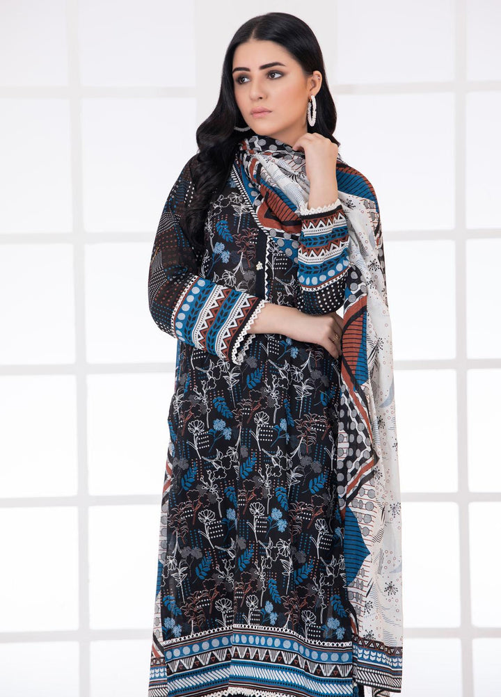 Lakhany Casual Pret  Lawn 3 Piece Suit LSM-2781