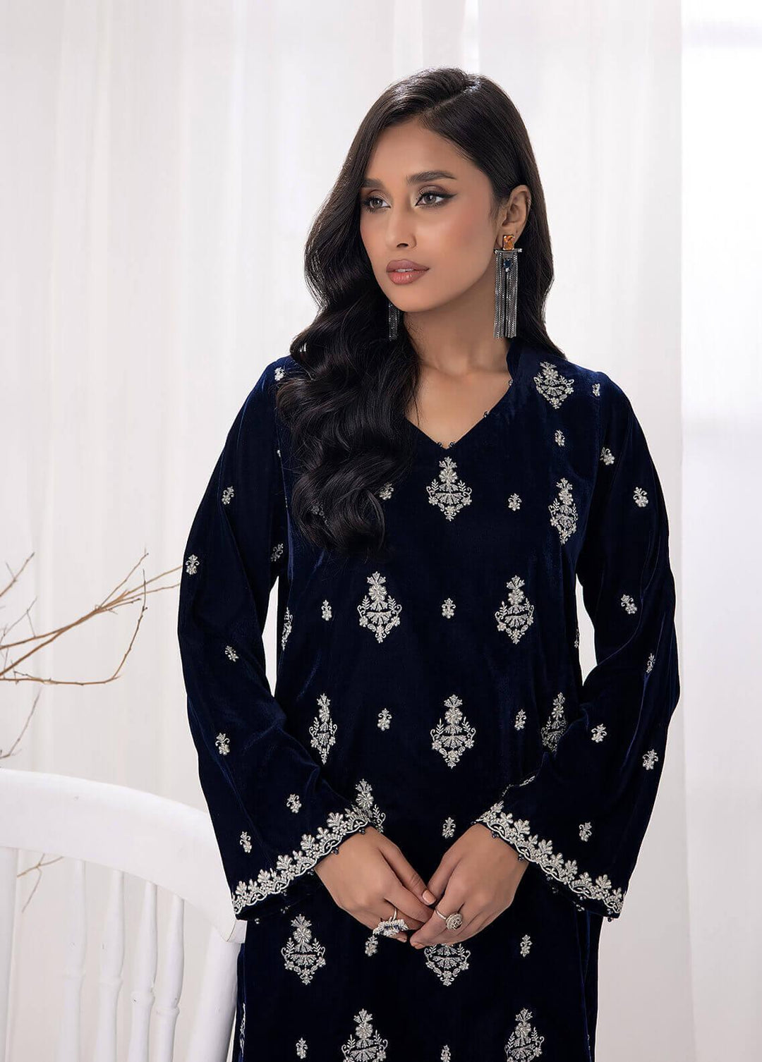 Lakhany Pret Embroidered  Velvet Kurti LSM22V LSM-2889