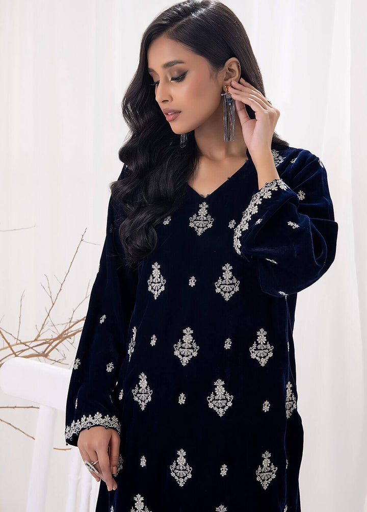 Lakhany Pret Embroidered  Velvet Kurti LSM22V LSM-2889