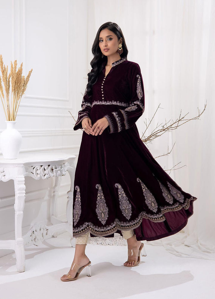 Lakhany Pret Embroidered  Velvet Kurti LSM22V LSM-2891