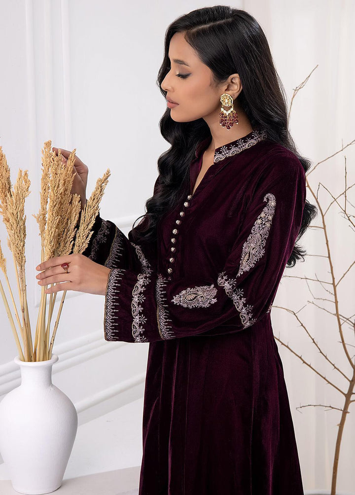 Lakhany Pret Embroidered  Velvet Kurti LSM22V LSM-2891