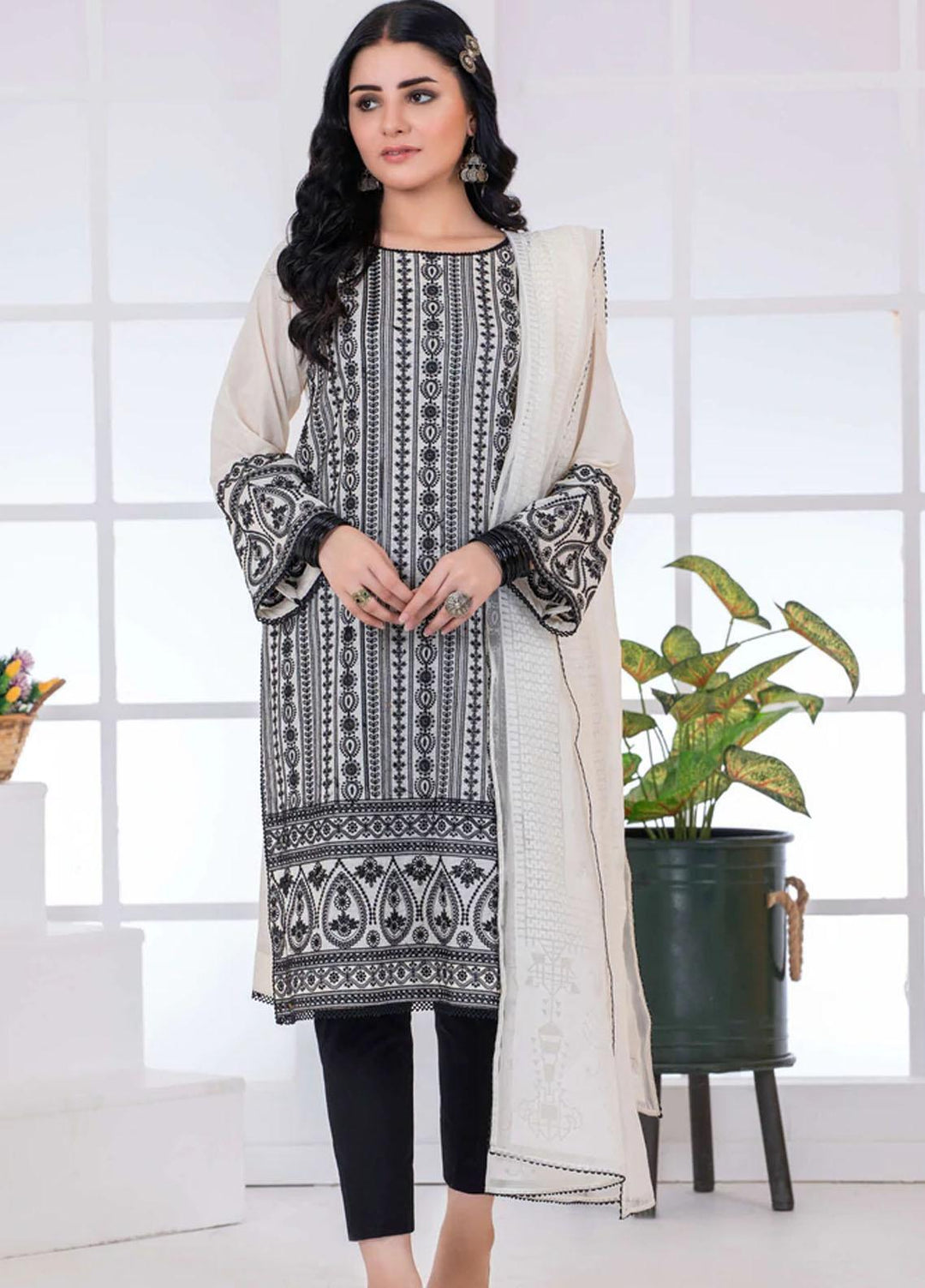 Lakhany Pret  Cambric 2 Piece Suit LSM-2736