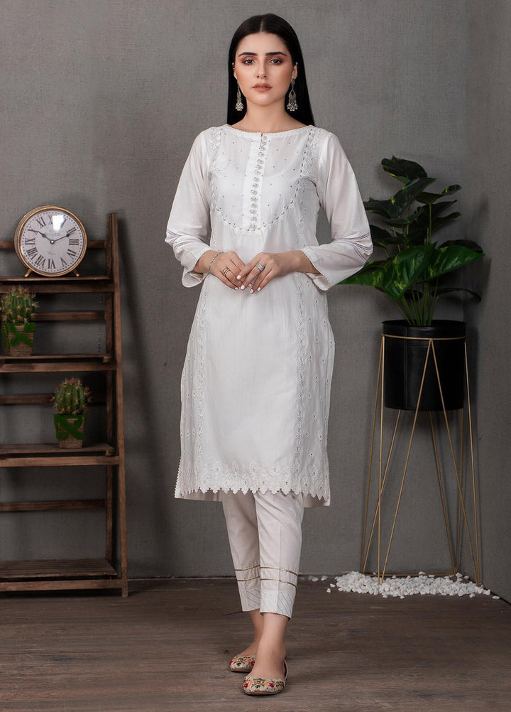 Lakhany Pret Embroidered  Cotton Kurties LSM21CW LSM-2098