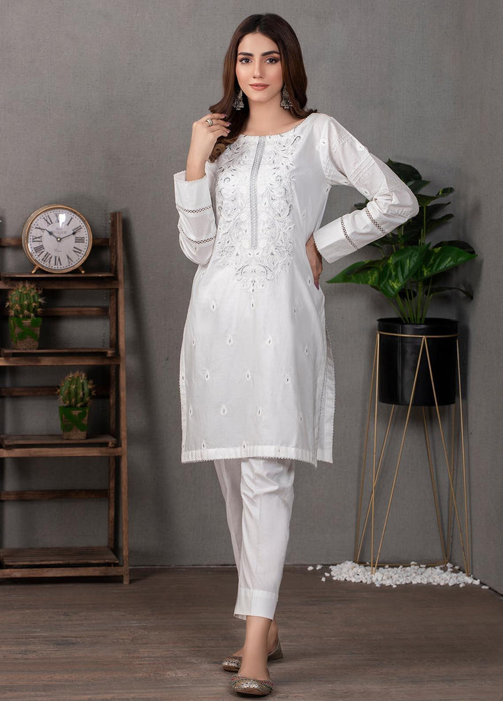 Lakhany Pret Embroidered  Cotton Kurties LSM21CW LSM-2099