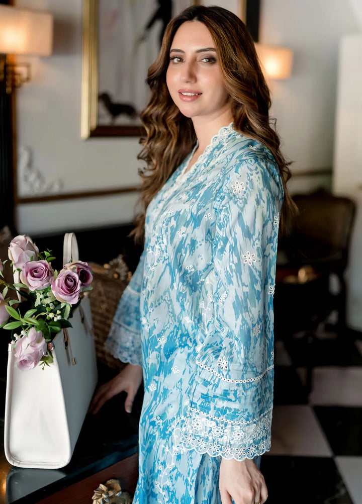 Lakhany Pret Embroidered Cambric 2 Piece Suit LG-MB-0004-W-PRT-2P