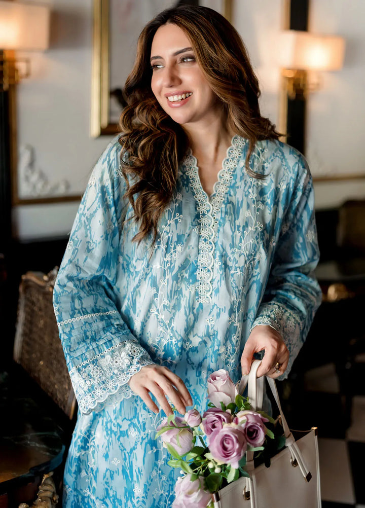 Lakhany Pret Embroidered Cambric 2 Piece Suit LG-MB-0004-W-PRT-2P