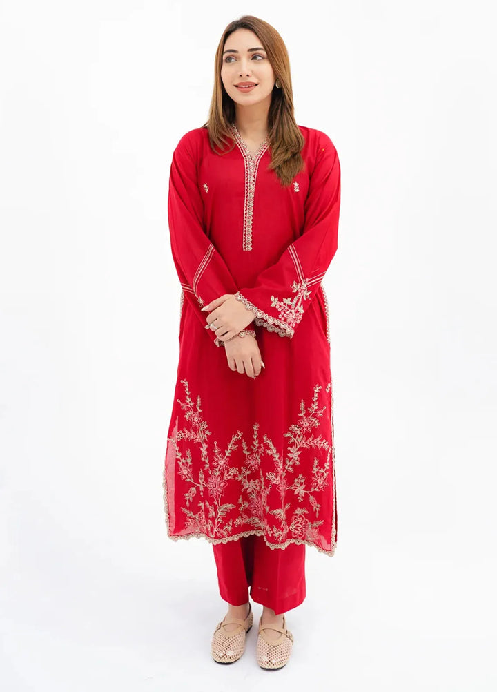 Lakhany Pret Embroidered Cambric 2 Piece Suit LG-UB-0069