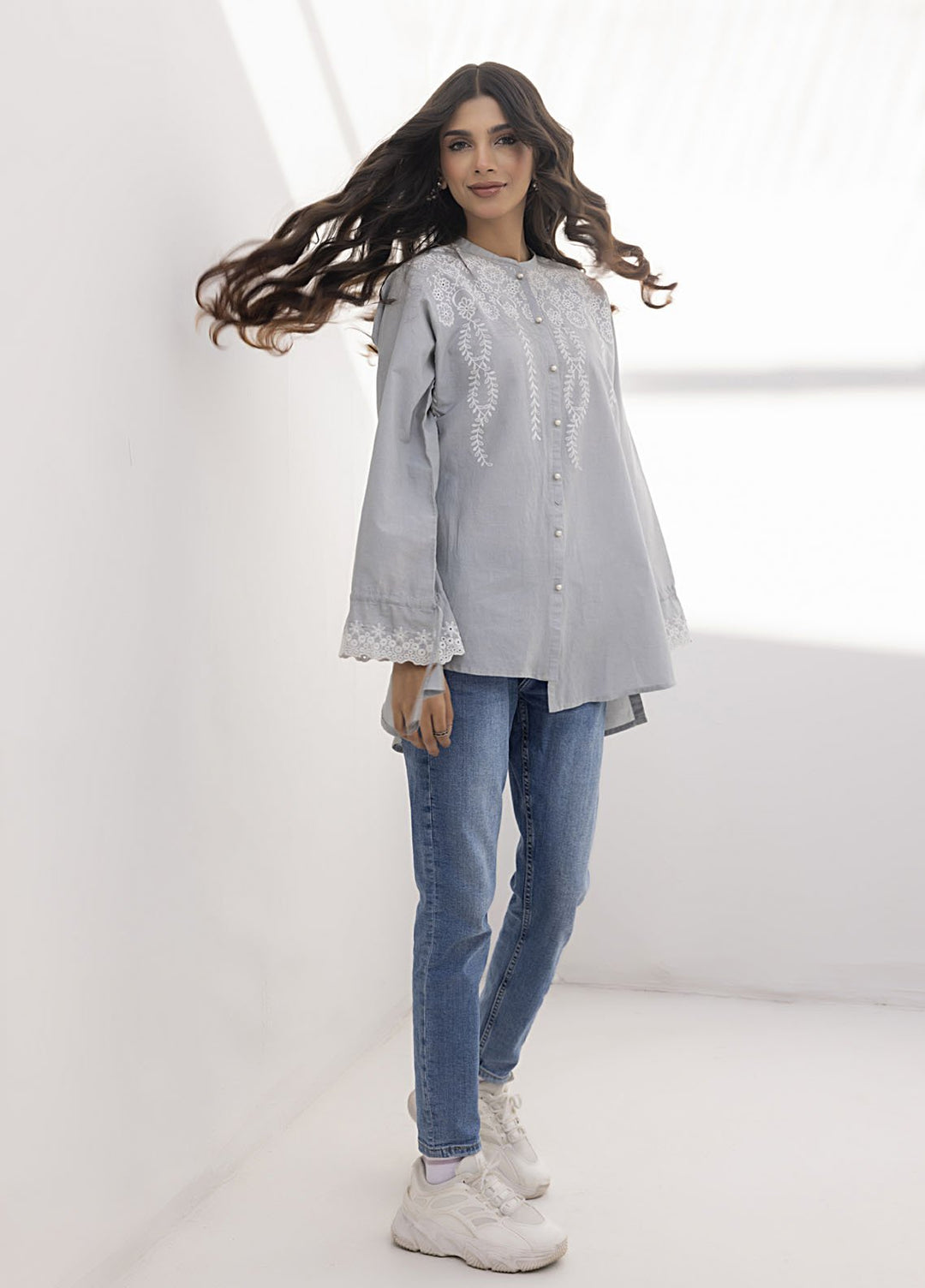 Lakhany Pret Embroidered Cambric Top LG-SK-0163