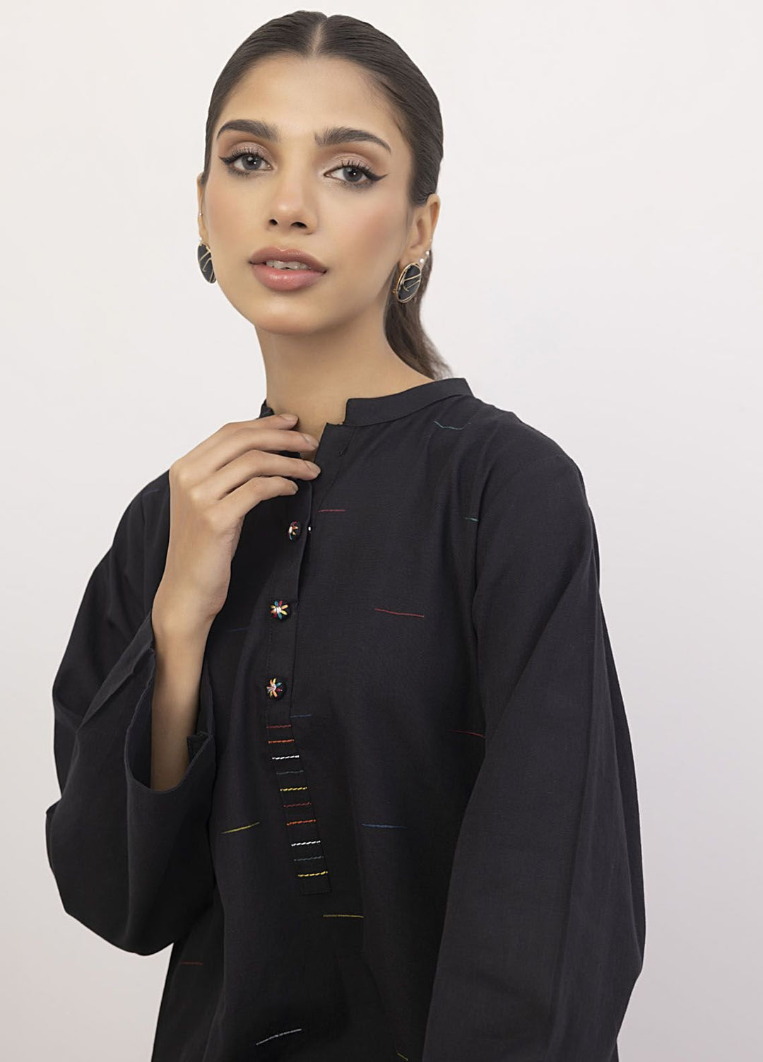 Lakhany Pret Embroidered Cotton Kurti LG-IZ-0143