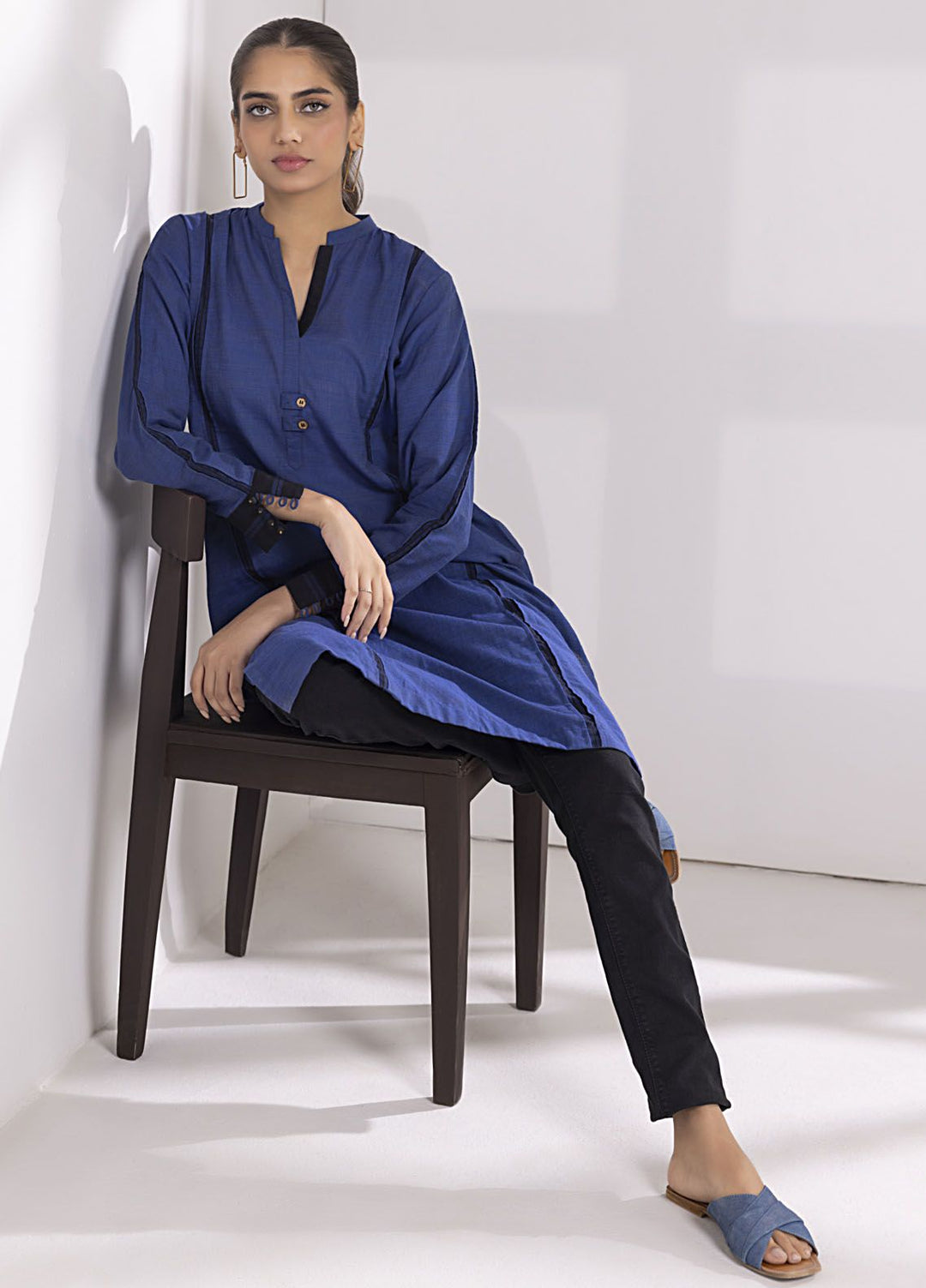 Lakhany Pret Embroidered Cotton Kurti LG-UB-043